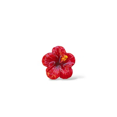Sunset Magic Studio Women's Red Hibiscus Brooch & Hairpin