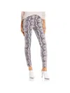 Sunset & Spring Womens Snake Print Ankle Skinny Pants In Multi