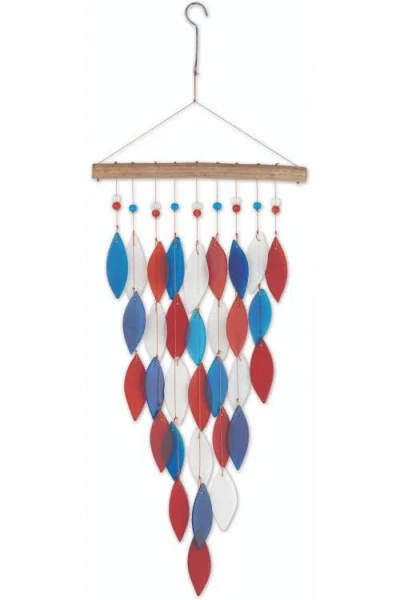 Sunset Vista Designs Patriotic Arrow Falls Wind Chime In Multi
