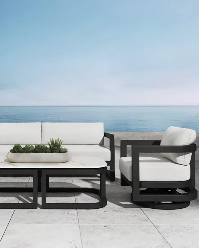 Sunset West Malibu Outdoor Swivel Club Chair