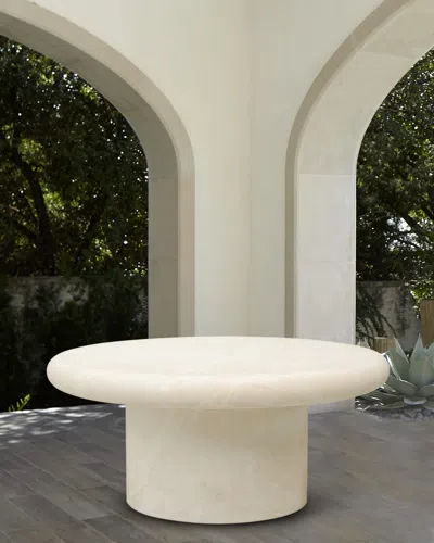 Sunset West Travertino Outdoor Coffee Table