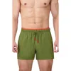 Sunset X Vine Contrast Trim Solid Swim Trunks