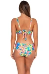 Sunsets Alana Reversible Hipster Bikini Swim Bottoms In Shoreline Petals