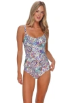 Sunsets Anya Tankini Swimsuit Top In Multi