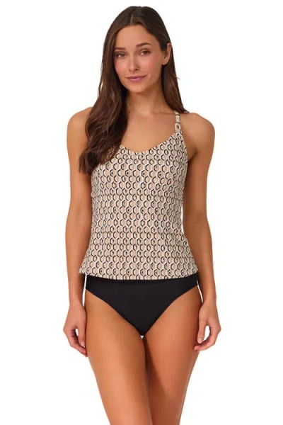 Sunsets Anya Tankini Swimsuit Top In Brown