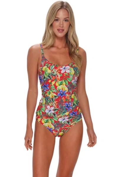 Sunsets Anya Tankini Swimsuit Top In Multi