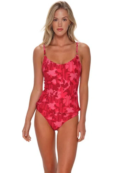 Sunsets Anya Tankini Swimsuit Top In Red