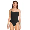 Sunsets Ariel Swimsuits Women's Black Stretch Spaghetti Strap One-piece Nwo173 In Black