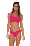 Sunsets Brandi Bralette In Begonia Sandbar Rib
