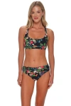 Sunsets Brandi Bralette Bikini Swimsuit Top In Black