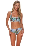 Sunsets Brandi Bralette Bikini Swimsuit Top In Blue
