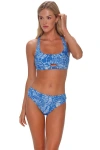 Sunsets Brandi Bralette Bikini Swimsuit Top In Blue