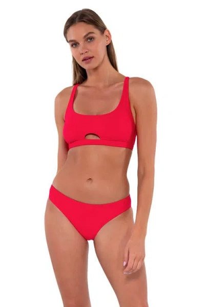Sunsets Brandi Bralette In Geranium