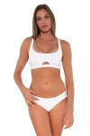 Sunsets Brandi Bralette In White Lily