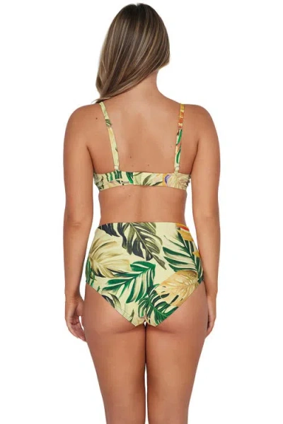 Sunsets Capri High Waist In Amber Oasis