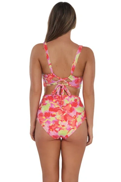 Sunsets Capri High Waist Bikini Swim Bottoms In Butterfly  Beach