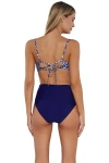 Sunsets Capri High Waist Bikini Swim Bottoms In Marina
