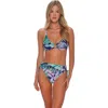 Sunsets Carrie Crossback Bikini Swimsuit Top In Blue