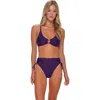 Sunsets Carrie Crossback Bikini Swimsuit Top In Purple