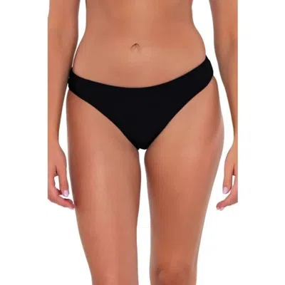 Sunsets Collins 249b Bikini Bottoms Women's Black Stretch Hipster Beach Red406
