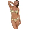 Sunsets Crossroads Underwire Bikini Swimsuit Top In Green