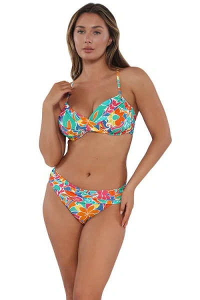 Sunsets Crossroads Underwire Bikini Swimsuit Top In Multi