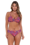 Sunsets Crossroads Underwire Bikini Swimsuit Top In Rue Paisley