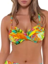 Sunsets Crossroads Underwire Bikini Top In Lush Luau