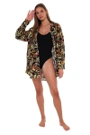 Sunsets Delilah Shirt Cover-up In Retro Retreat