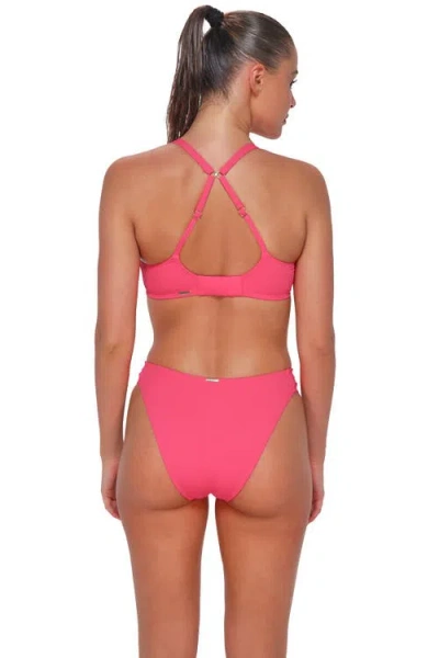 Sunsets Dora Double Tab Bikini Swim Bottoms In Pink