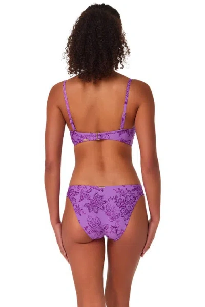 Sunsets Dora Double Tab Bikini Swim Bottoms In Purple
