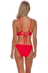 Sunsets Dora Double Tab Bikini Swim Bottoms In Red