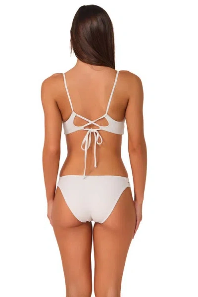Sunsets Dora Double Tab Bikini Swim Bottoms In White