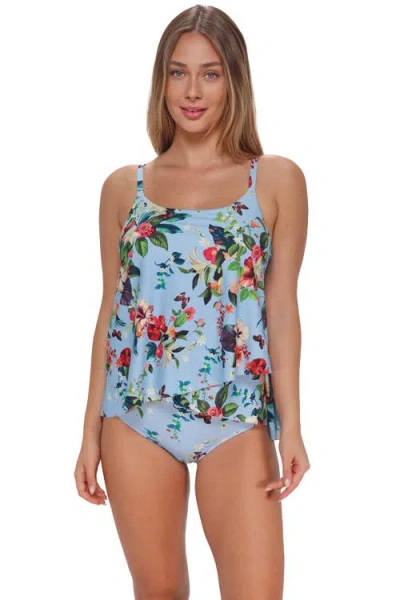 Sunsets Elena Tankini Swimsuit Top In Blue