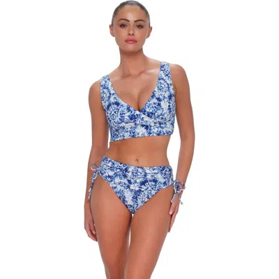 Sunsets Elsie Bikini Swimsuit Top In Blue