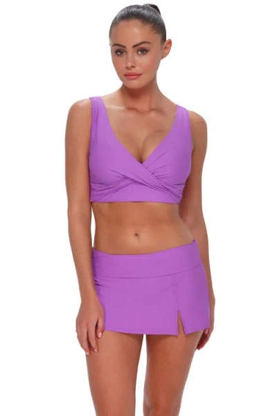 Sunsets Elsie Bikini Swimsuit Top In Purple
