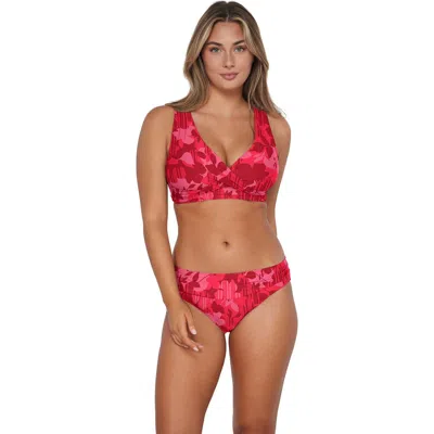 Sunsets Elsie Bikini Swimsuit Top In Red