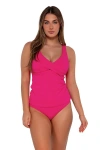 Sunsets Elsie Tankini-dd Cup In Begonia Sandbar Rib