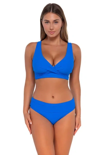 Sunsets Elsie Top In Electric Blue