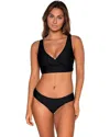 Sunsets Elsie Bikini Swimsuit Top In Black
