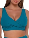 Sunsets Elsie Underwire Wrap Bikini Top In Avalon Teal