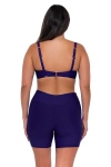Shop Sunsets Escape Bayside Bike Short Swim Bottoms In Indigo