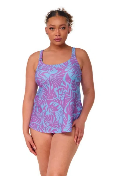 Sunsets Escape Jenna Tankini Swimsuit Top In Blue