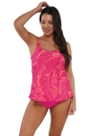 Sunsets Escape Jenna Tankini Swimsuit Top In Blushing Palms Sandbar Rib