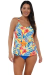 Sunsets Escape Jenna Tankini Swimsuit Top In Suncatcher