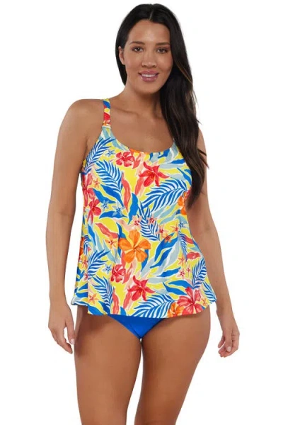 Sunsets Escape Jenna Tankini Swimsuit Top In Suncatcher