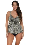 Sunsets Escape Marin Tankini In Venice Seagrass Texture