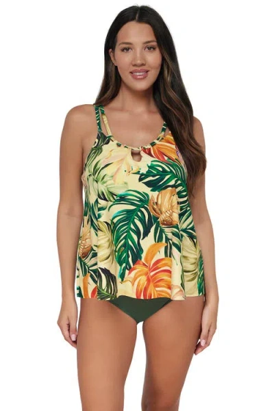 Sunsets Escape Sadie Tankini In Amber Oasis