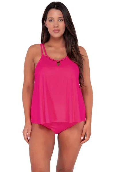 Sunsets Escape Sadie Tankini In Begonia Sandbar Rib