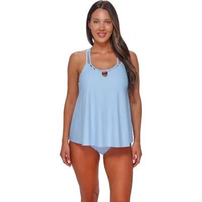 Sunsets Escape Sadie Tankini Swimsuit Top In Blue